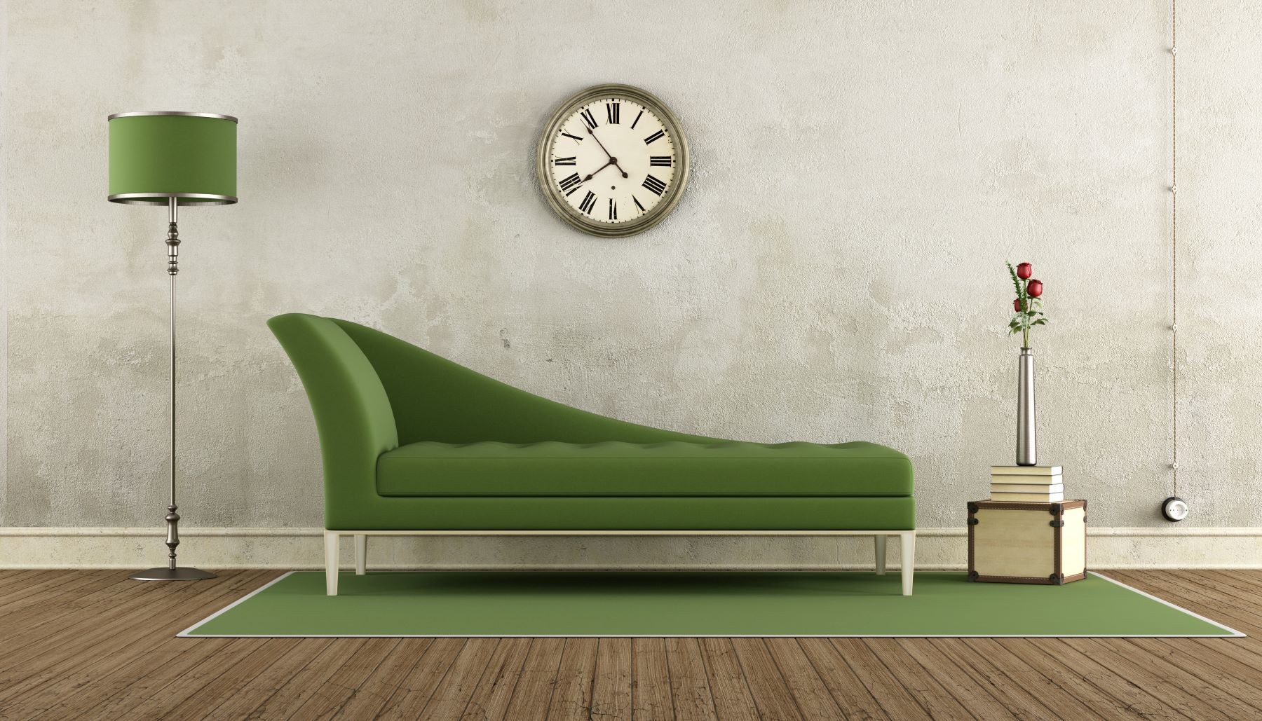 warna sofa gaya vintage